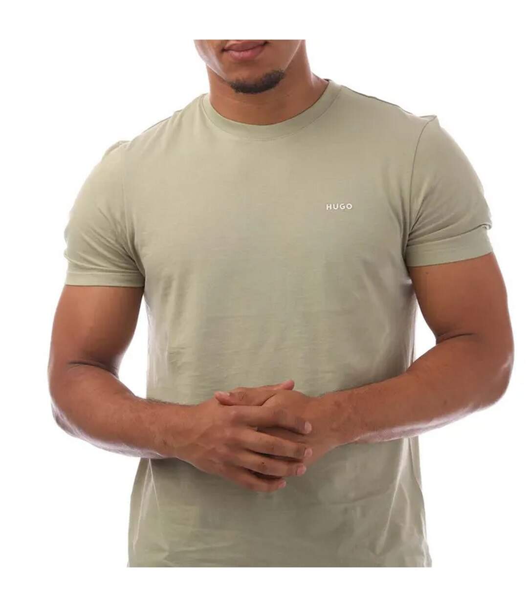 T-shirt Style Logo Dero222 Homme Vert Hugo-4
