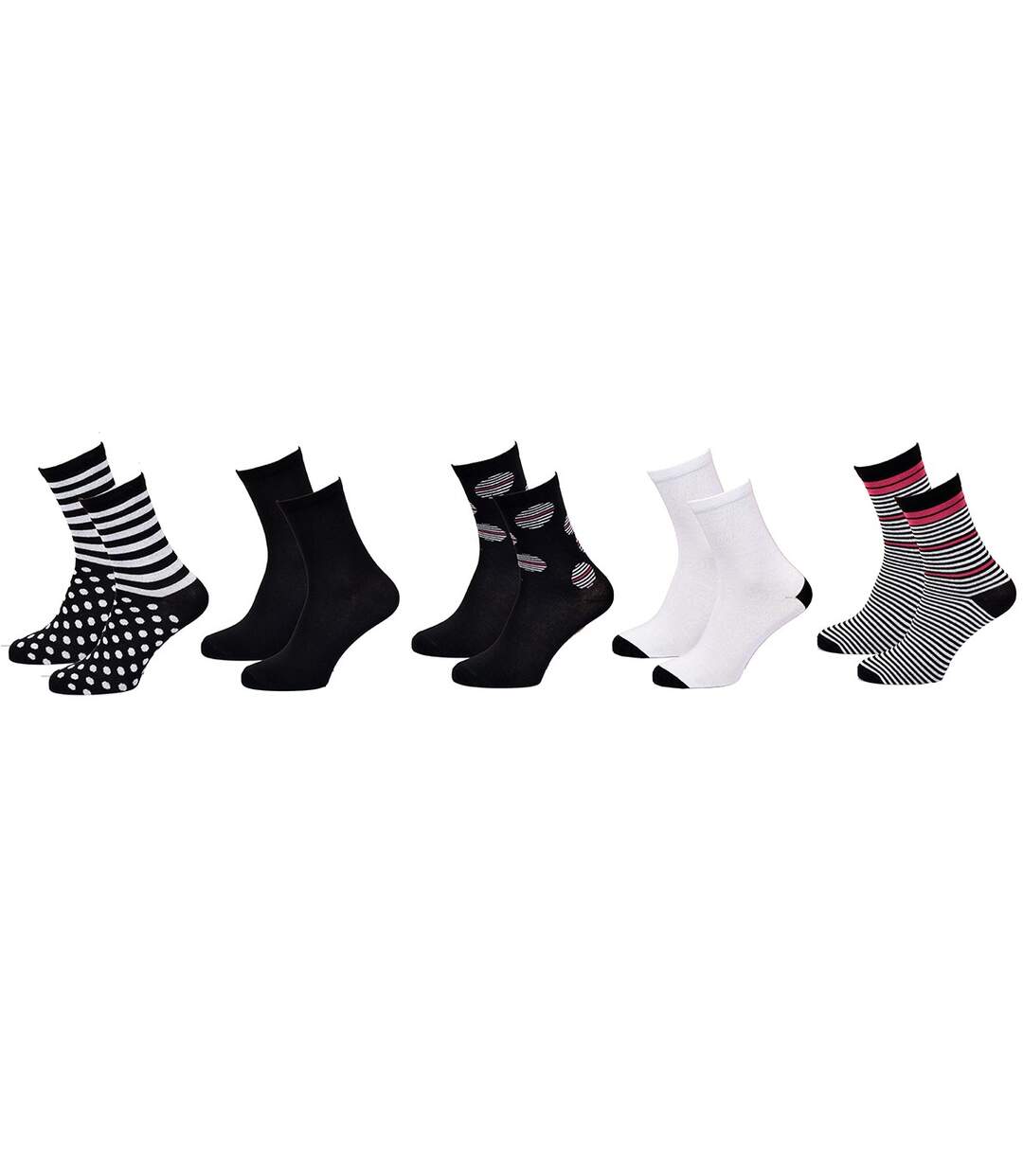 Chaussettes femme TWINDAY Qualité et Confort-Assortiment modèles photos selon arrivages- Pack de 8 Paires TWINDAY