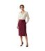 Womens/ladies Vizena Pencil Skirt Dark Red Boss-2