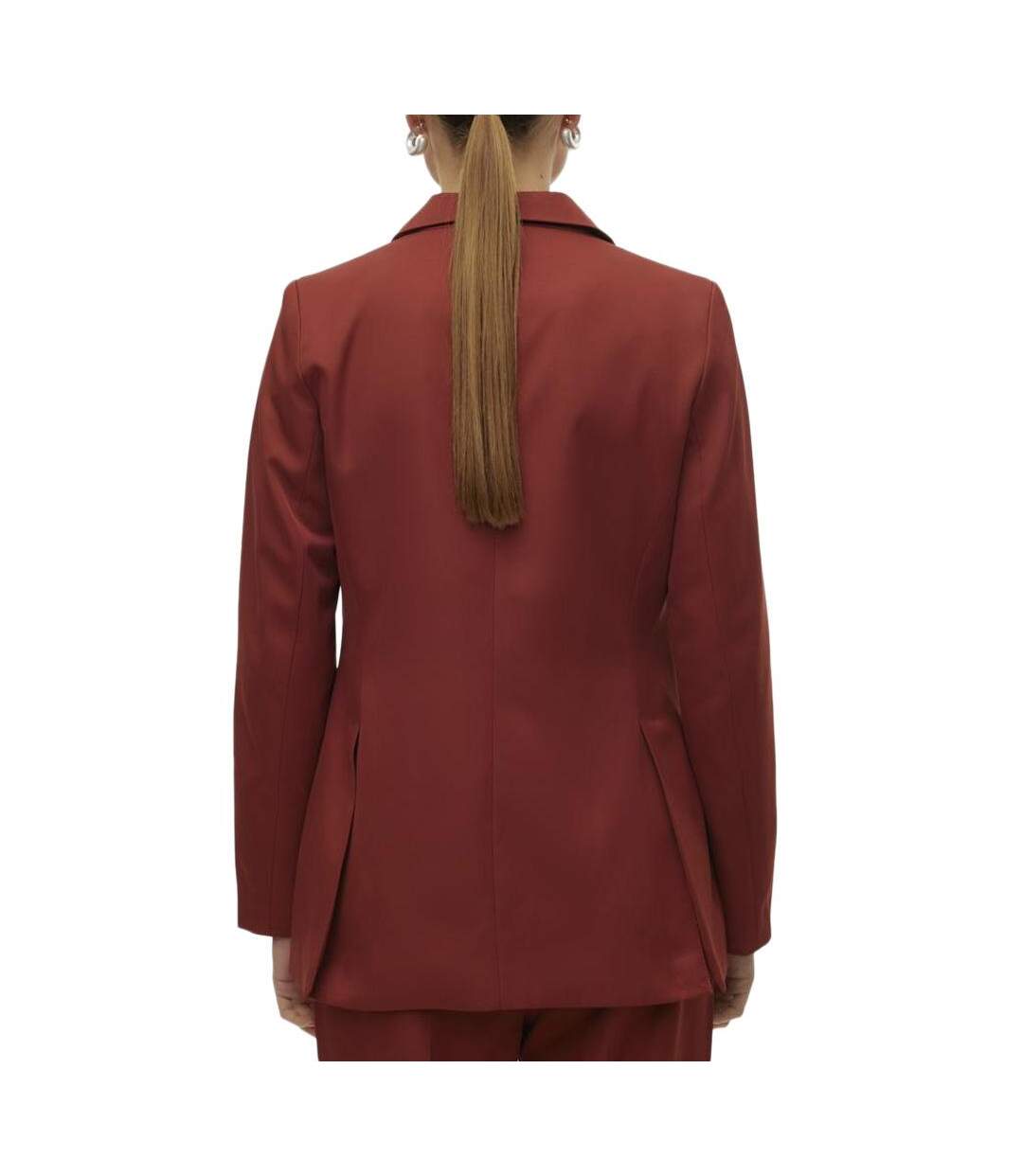 Blazer orange femme vero moda tara-2