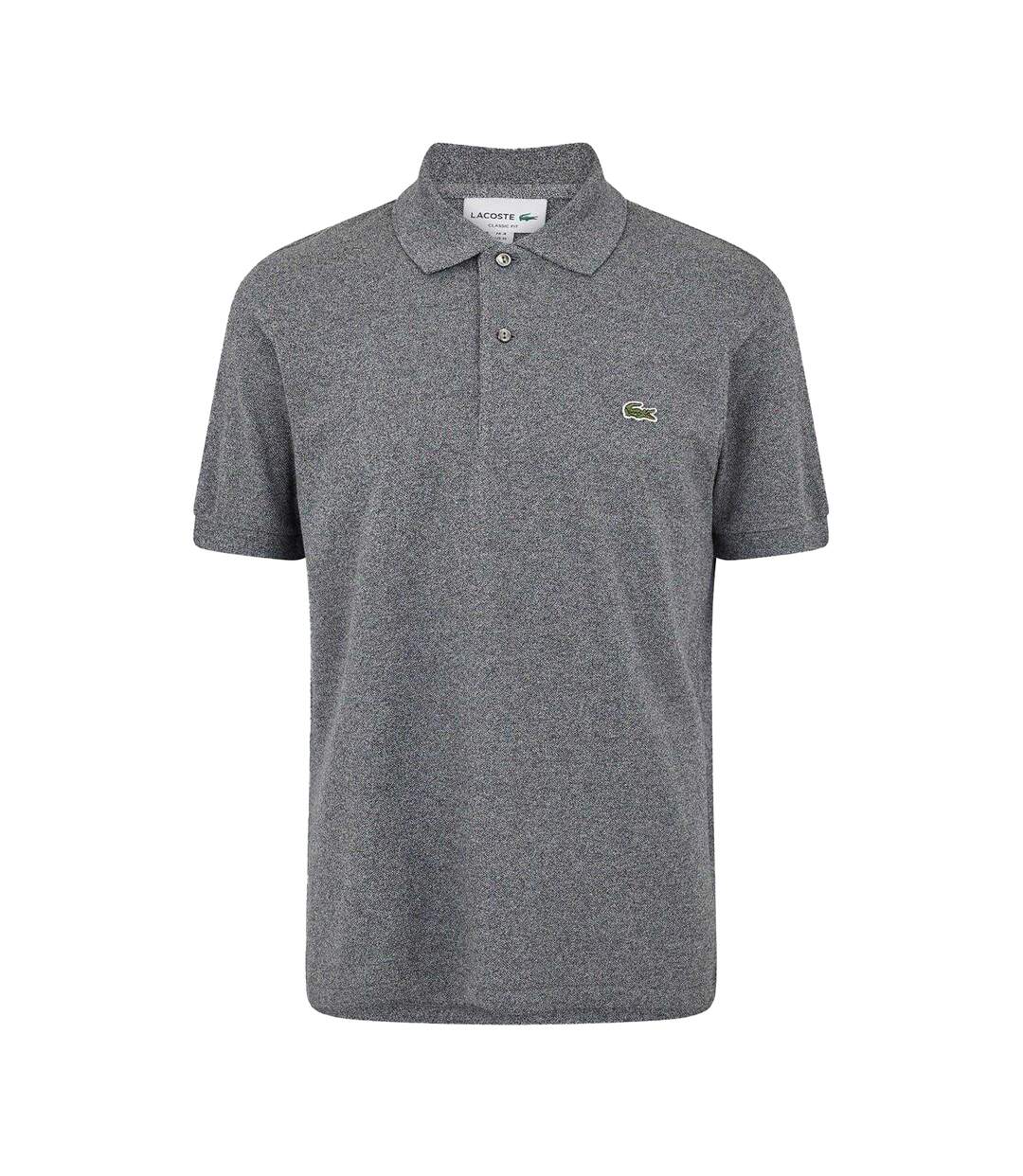 Mens Classic Short-sleeved Polo Shirt Eclipse Grey Lacoste-1