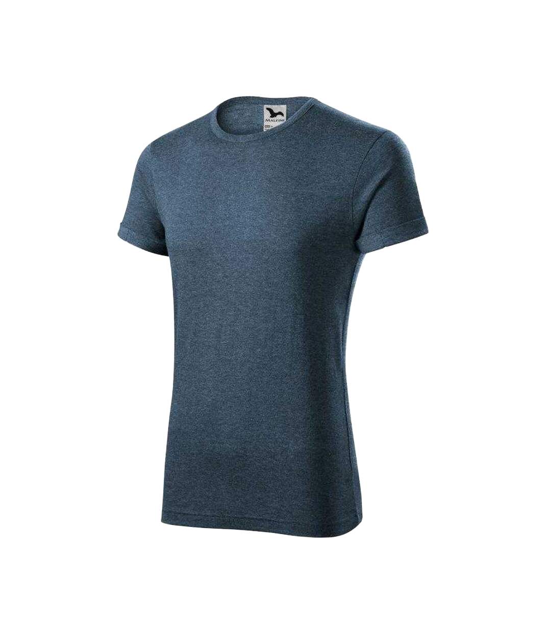T-shirt Fusion Homme Bleu Marine Foncé Malfini-3