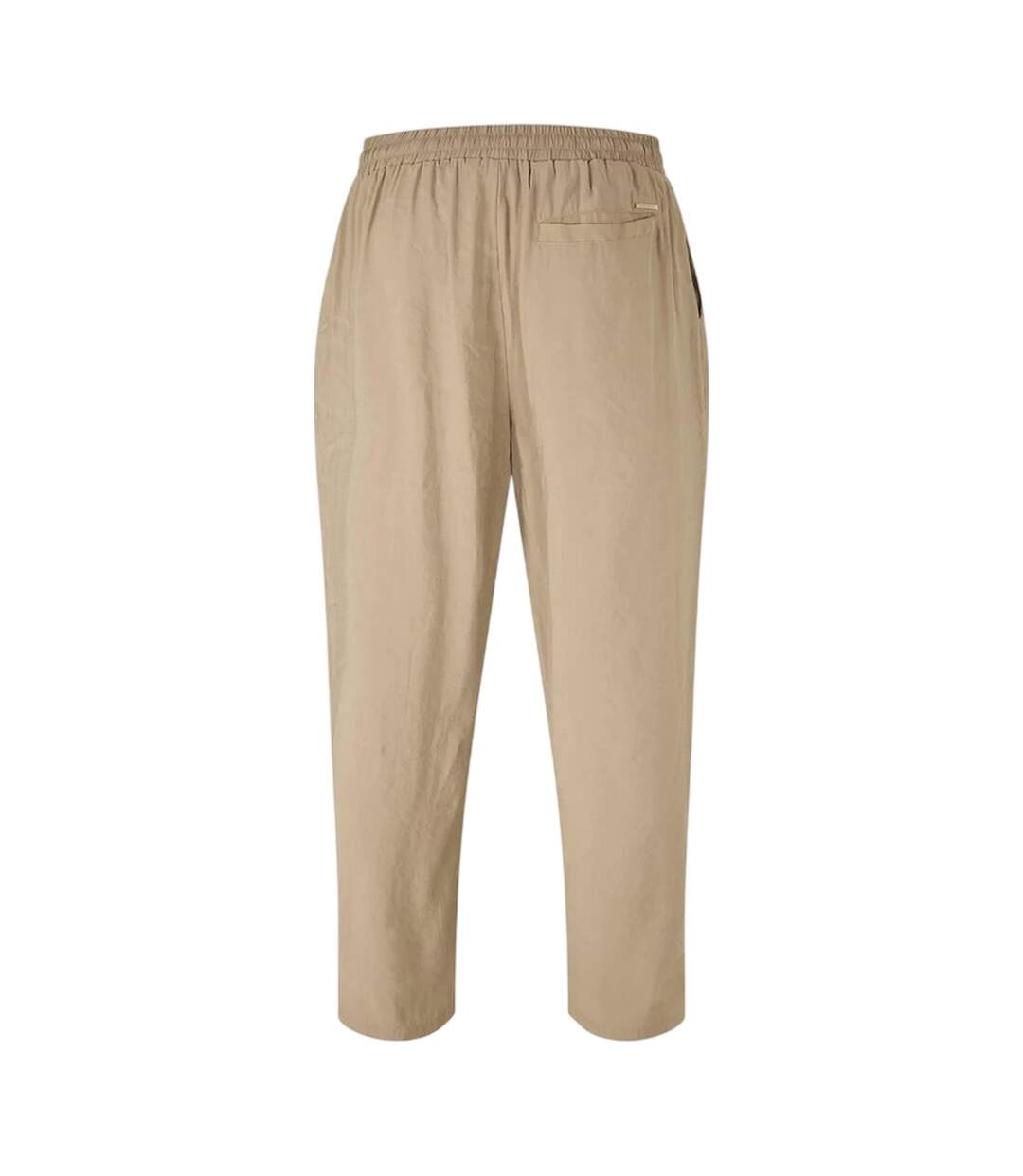 Mens Modal Plain Trousers Taupe Belier-1