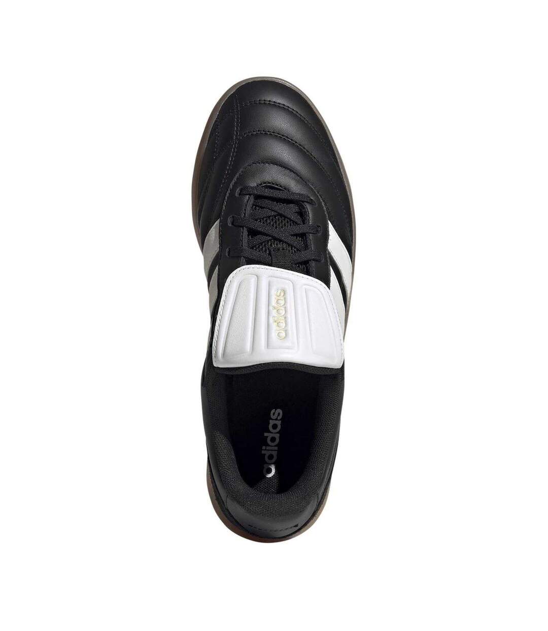 Mens Barreda 3 Stripes Leather Trainers Black Adidas-4