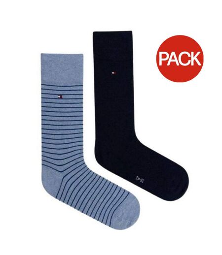 Chaussettes Motif/style Uni Homme Bleu Marine Bleu Tommy Hilfiger