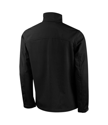 Elevate Mens Maxson Softshell Jacket (Solid Black)