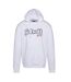 Sweat à capuche blanc homme schott sidney - l-1