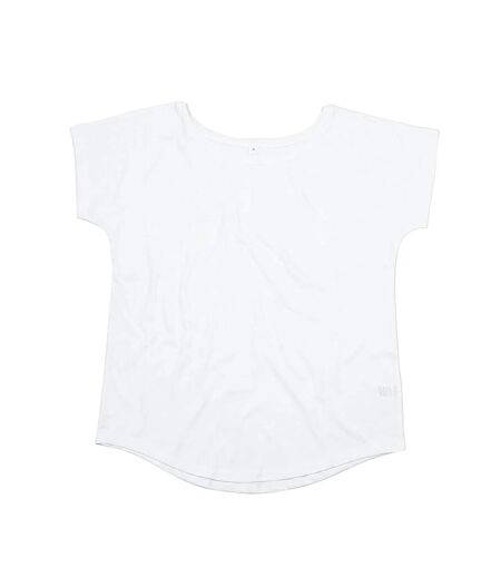 T-shirt ample à manches courtes en coton femme blanc Mantis