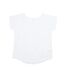 T-shirt ample à manches courtes en coton femme blanc Mantis-1