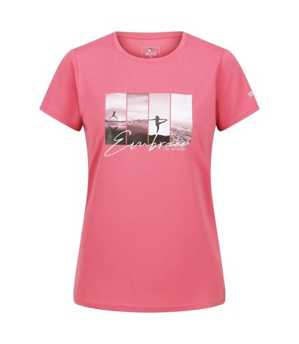 T-shirt fingal embrace the outdoors femme rose Regatta