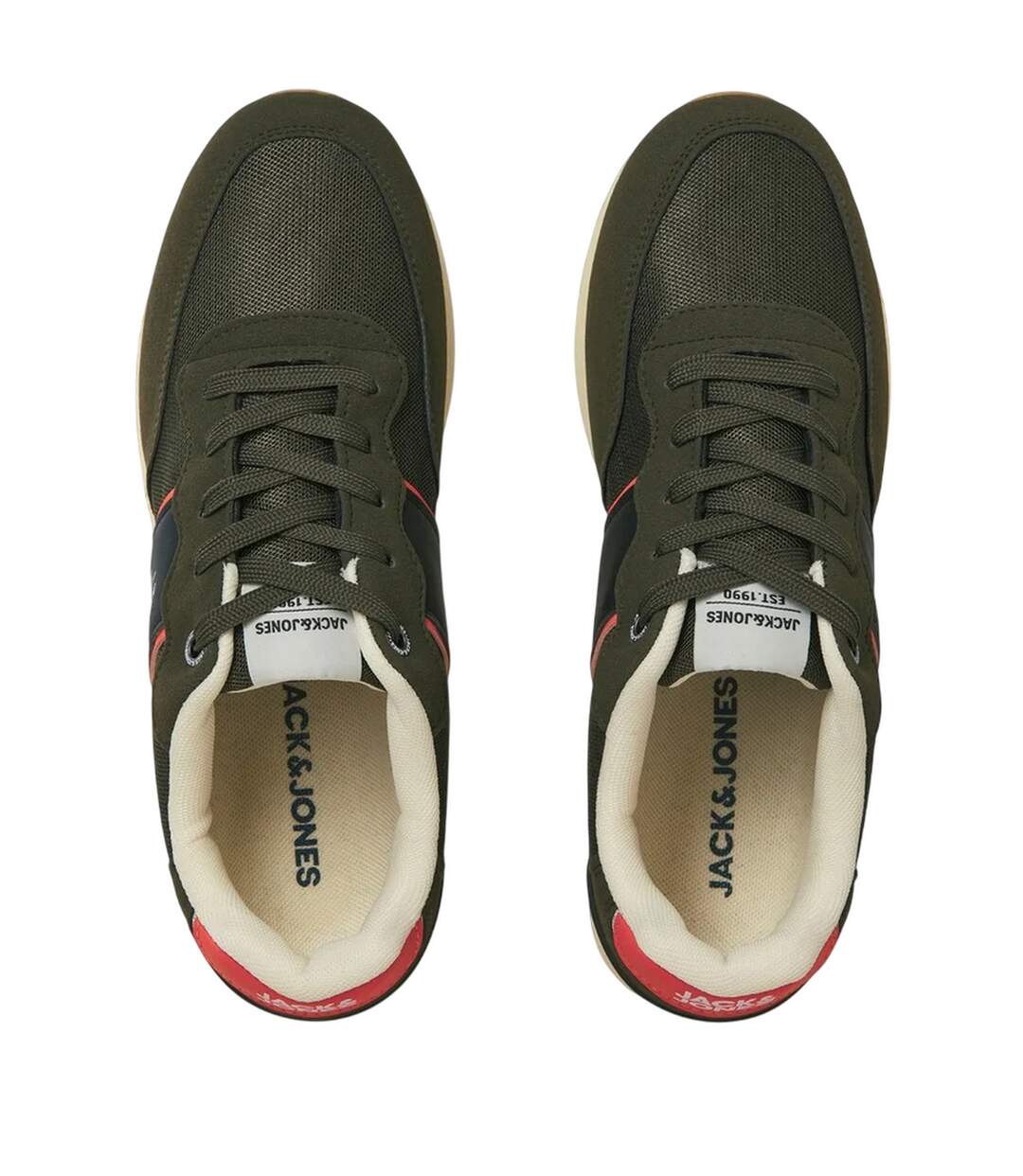 Mens Spirit Runner Trainers Olive Night Jack And Jones-3