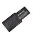 Ribbed Leather Card Holder One Size Black Firetrap-4