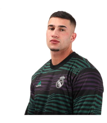 Haut pre-match homme noir / violet Adidas