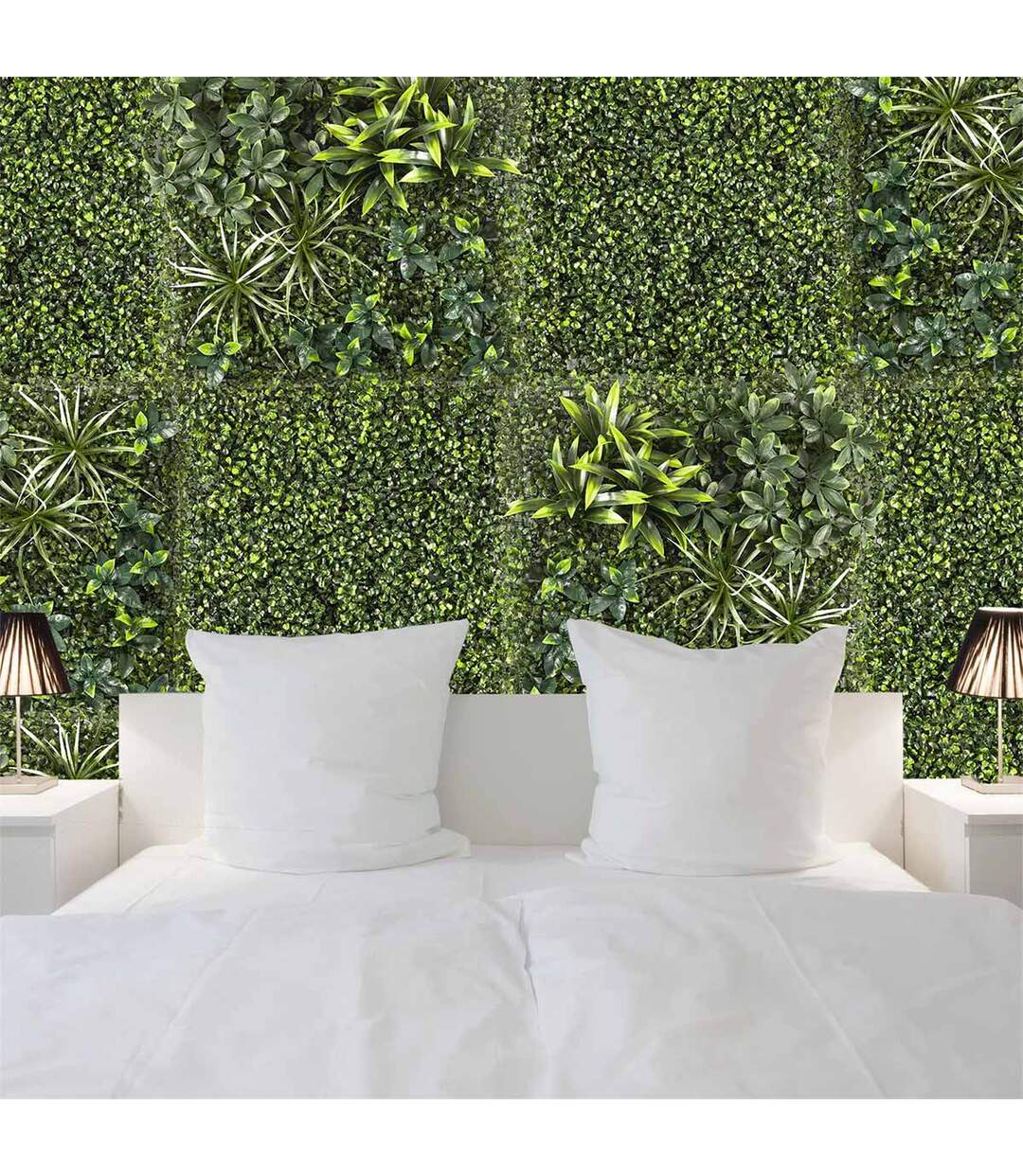 Mur Végétal Artificiel Feuillage 50x50cm Vert-5