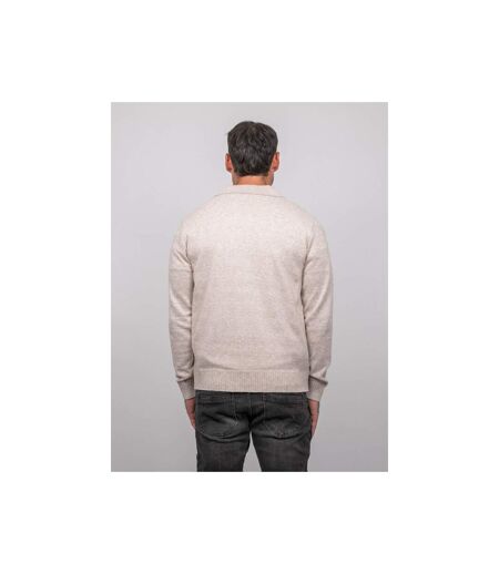 Pull polo maille douce chinée LUBACAT
