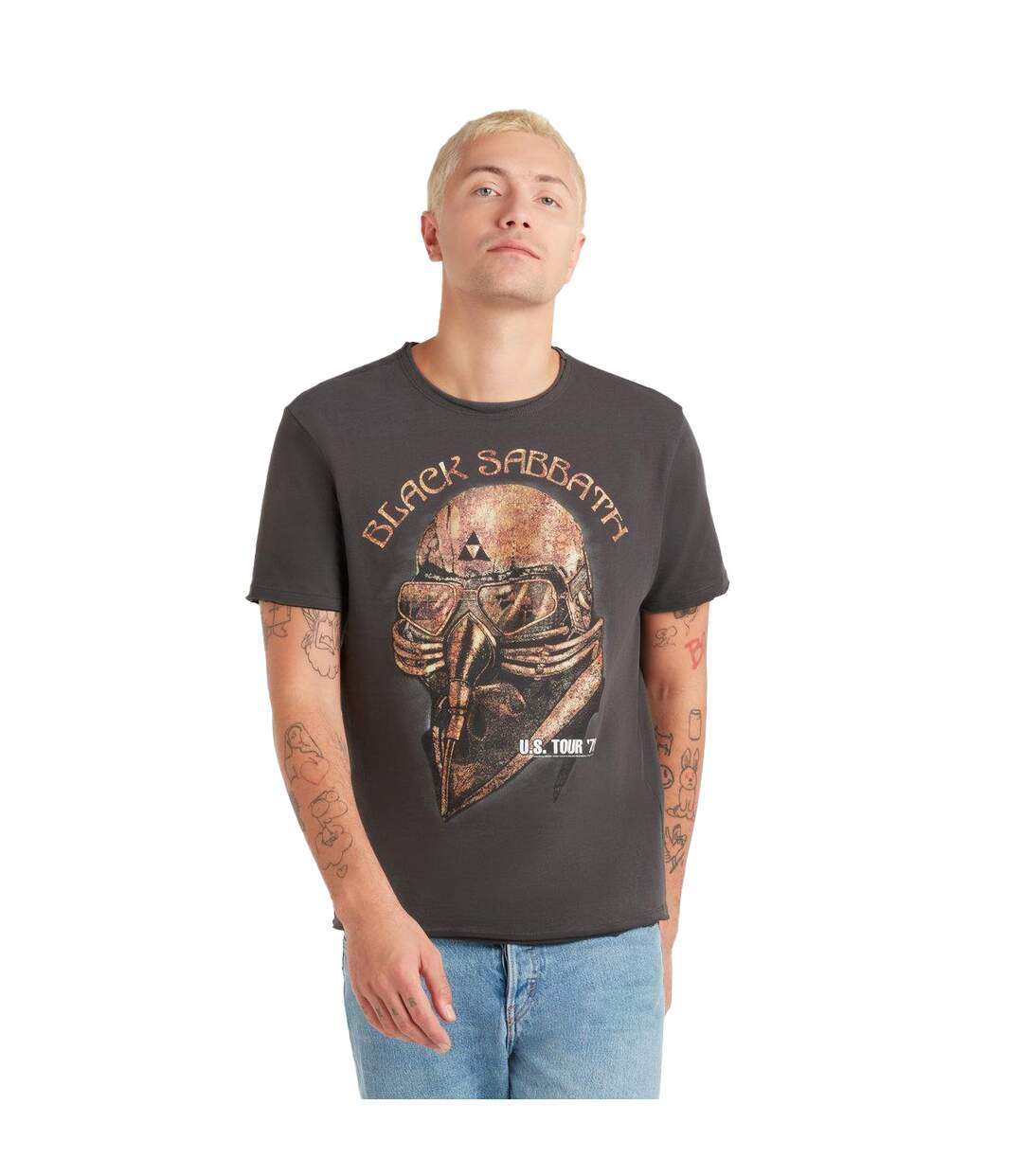 T-shirt gold tour adulte charbon Amplified-1