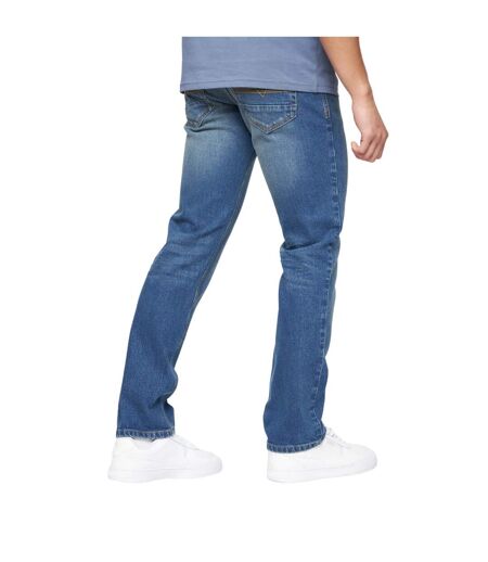 Jean chas homme bleu semi-délavé Crosshatch