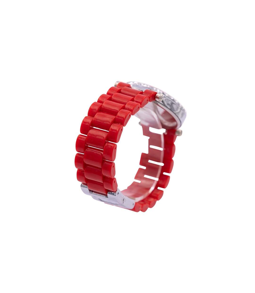 Montre Femme Tendance Plastique Rouge CHTIME-3