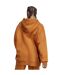 Veste À Capuche Manches Tombantes Femme Caramel Foncé Chiné Adidas-3