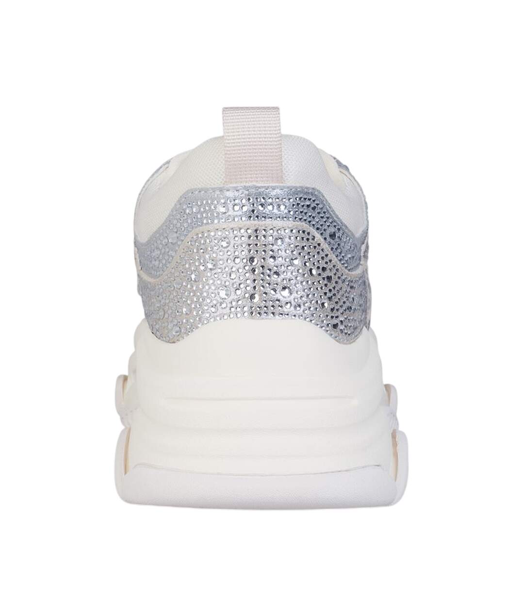 Womens/ladies Privy Embellished Trainers Coin Silver Steve Madden-2