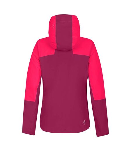 Veste imperméable mountain series femme pourpre / rose néon Dare 2B