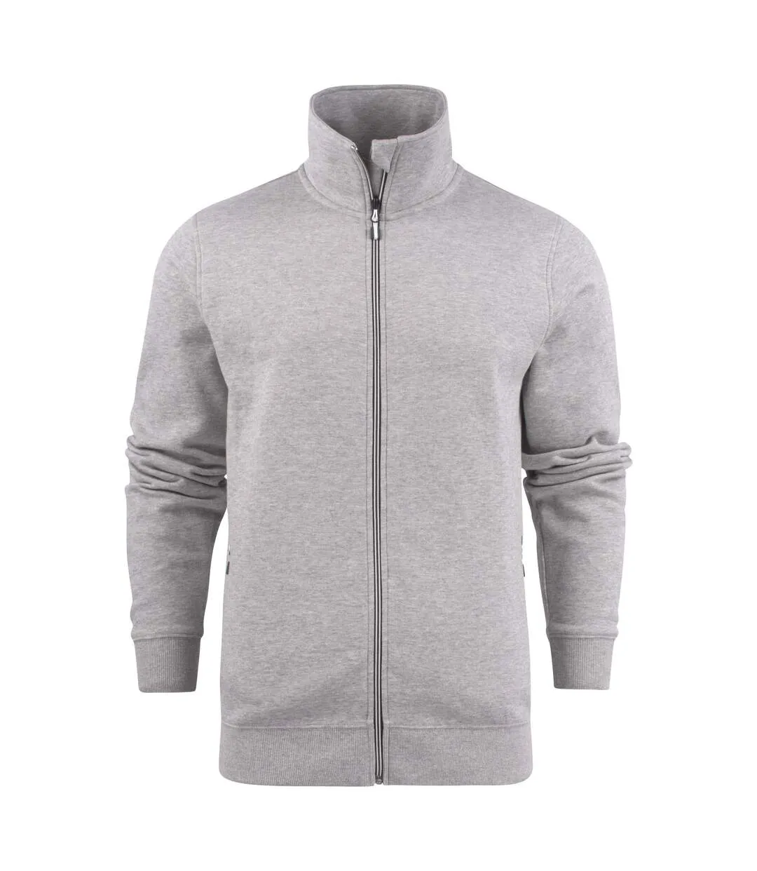Mens Javelin Rsx Sweat Jacket Grey Melange Printer-2