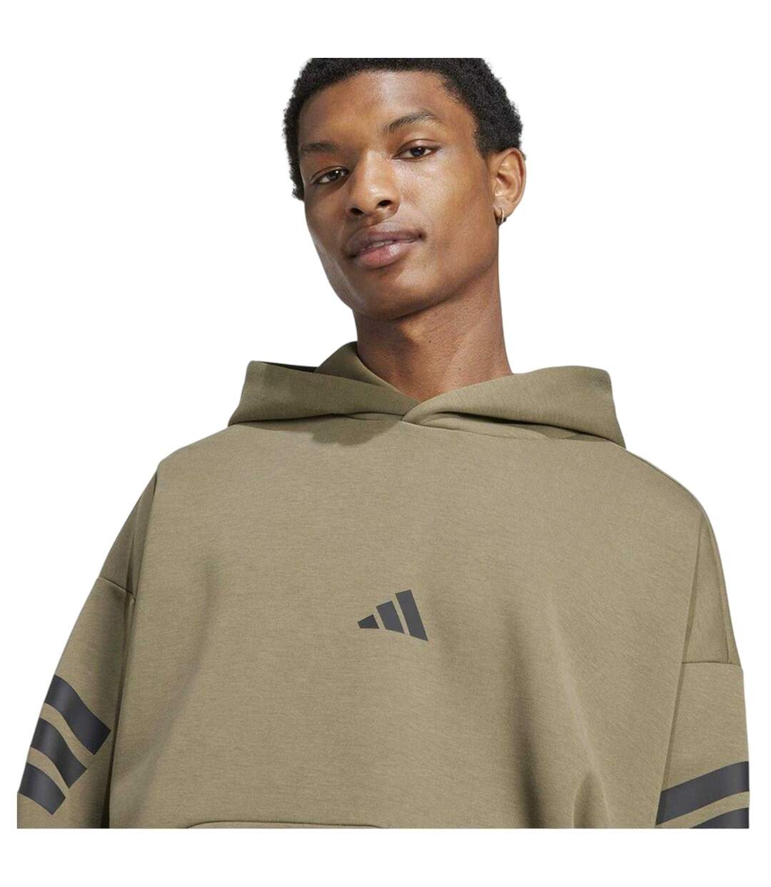 Sweat À Capuche Future Icons Homme Vert Kaki Adidas-4