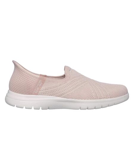 Womens/ladies On The Go Flex Excellency Slip-in Shoes Blush Skechers