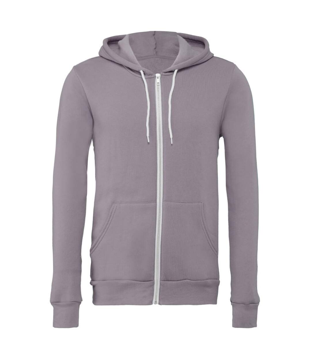 Canvas Unisex Zip-up Polycotton Fleece Hooded Sweatshirt / Hoodie () - UTBC1337-1