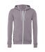 Canvas Unisex Zip-up Polycotton Fleece Hooded Sweatshirt / Hoodie () - UTBC1337-1
