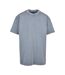 T-shirt Motif/style Délavé À L'acide Homme Vieux Bleu Build Your Brand-1