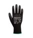 Unisex adult a128 pu palm grip gloves xxs black Portwest