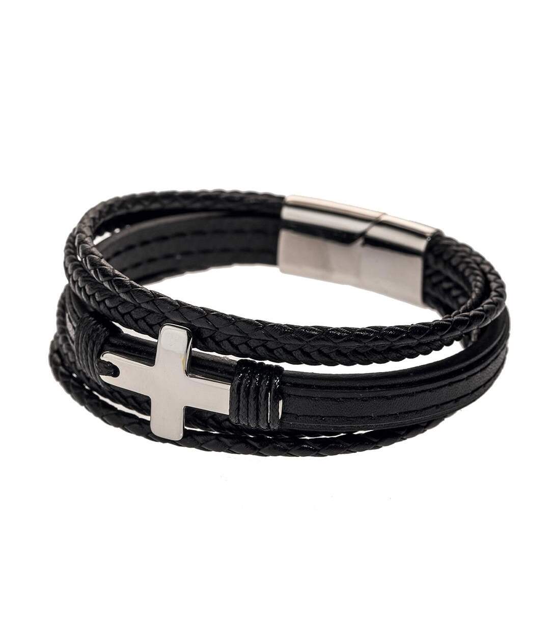 Bracelet noir geographical norway 315126 - taille unique-1