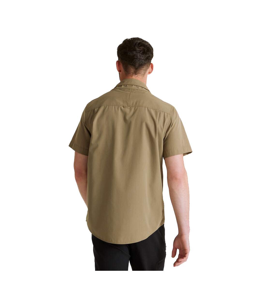 Mens expert kiwi short-sleeved shirt pebble Craghoppers