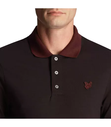 Polo Motif Tonal Homme Noir Lyle & Scott