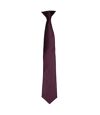 Premier Colors Mens Satin Clip Tie (Aubergine) (One Size)