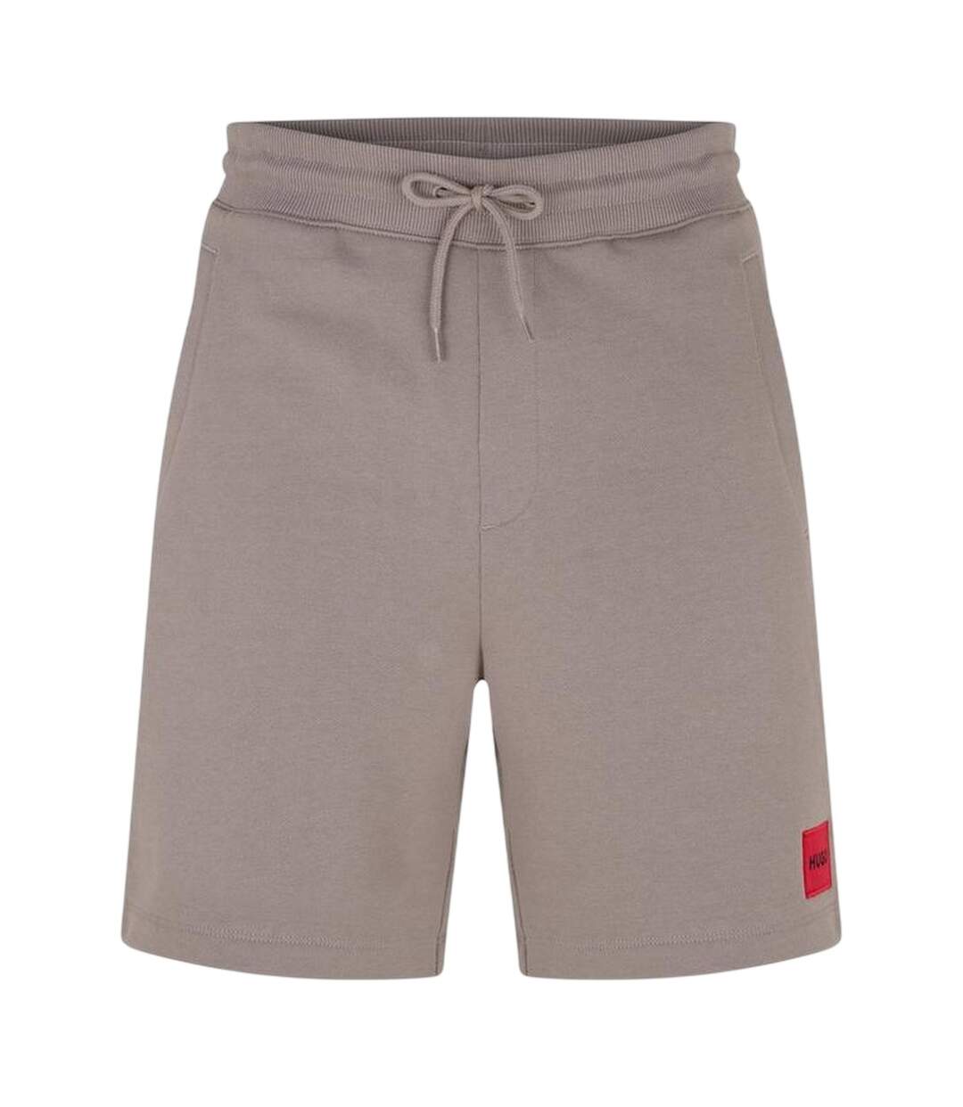 Mens Fleece Sweat Shorts Brown Hugo-2