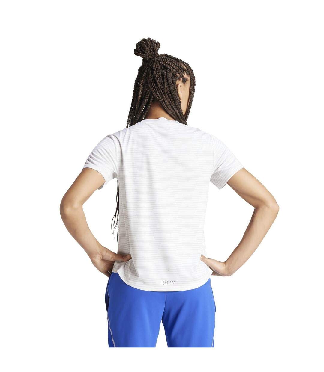 T-shirt Motif/style France Femme Blanc Adidas-2