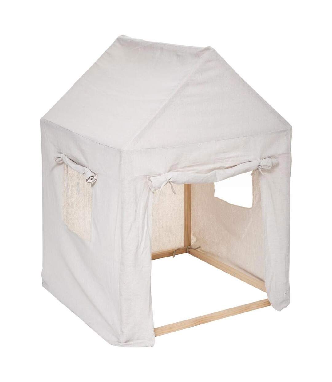 Maison Déco Enfant Pin & Toile 116cm Beige-1