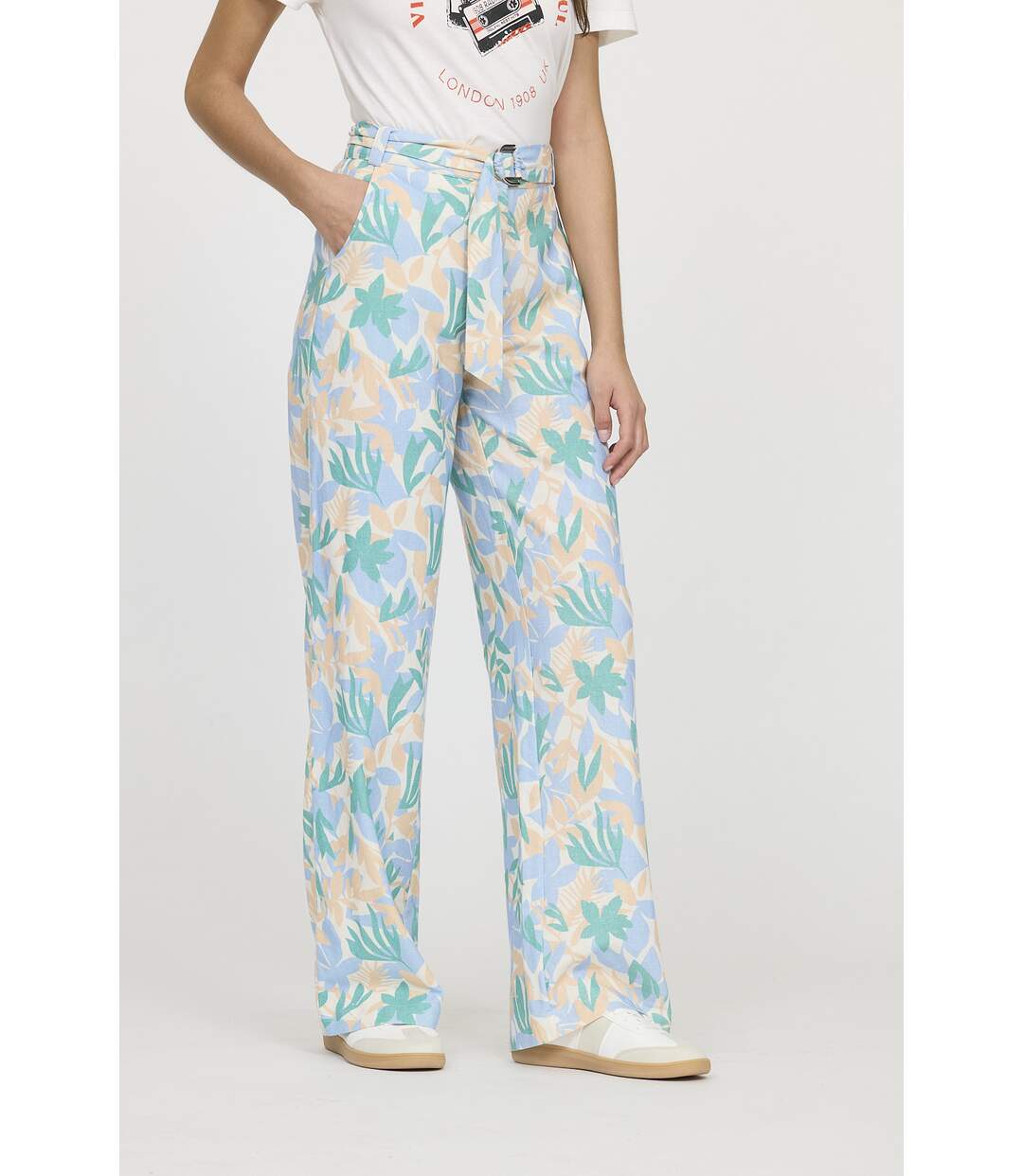 Pantalon coton droit GAYA-1