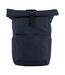 Premium roll top recycled backpack one size navy Bagbase-1