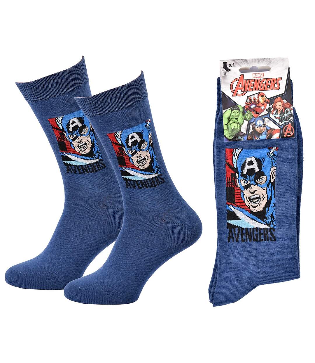 Chaussettes Pack Cadeaux Homme SUPERHEROS CAPTAIN24A-3