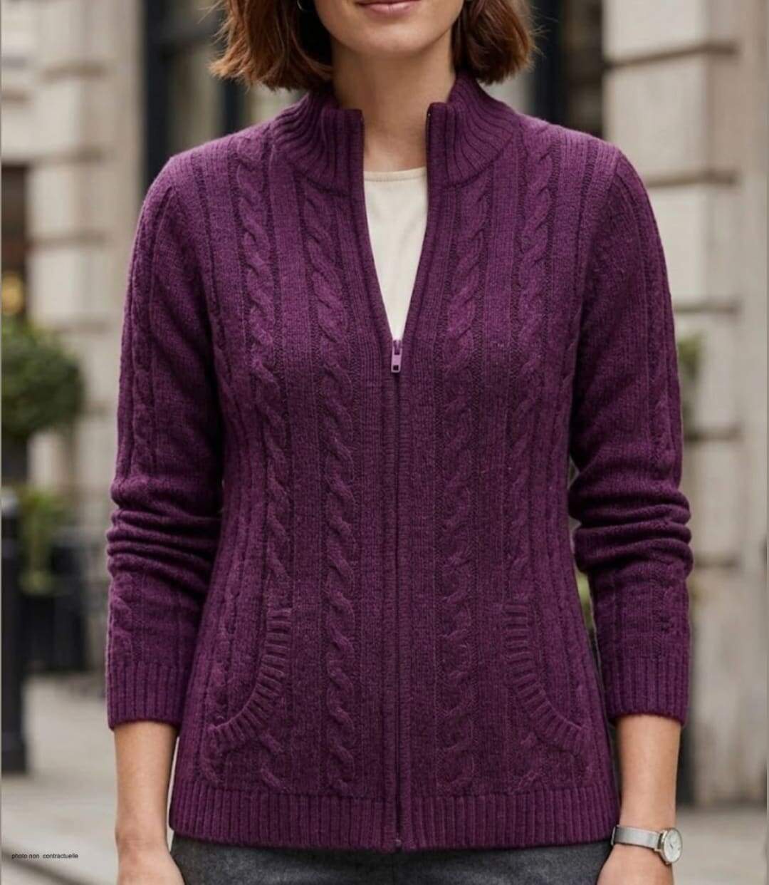 Cardigan avec laine SUZY1-1