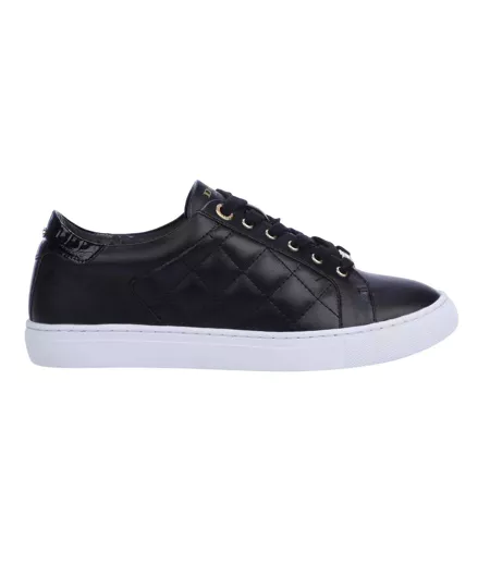 Baskets Style Matelassé Ellenar Adulte Noir Dune London