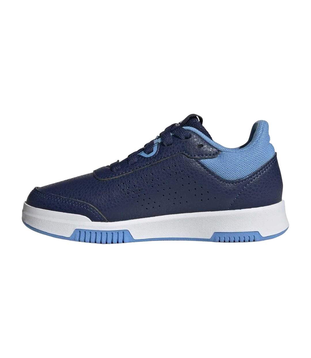 Boys Tensaur 3 Leather Trainers Navy White Adidas-3