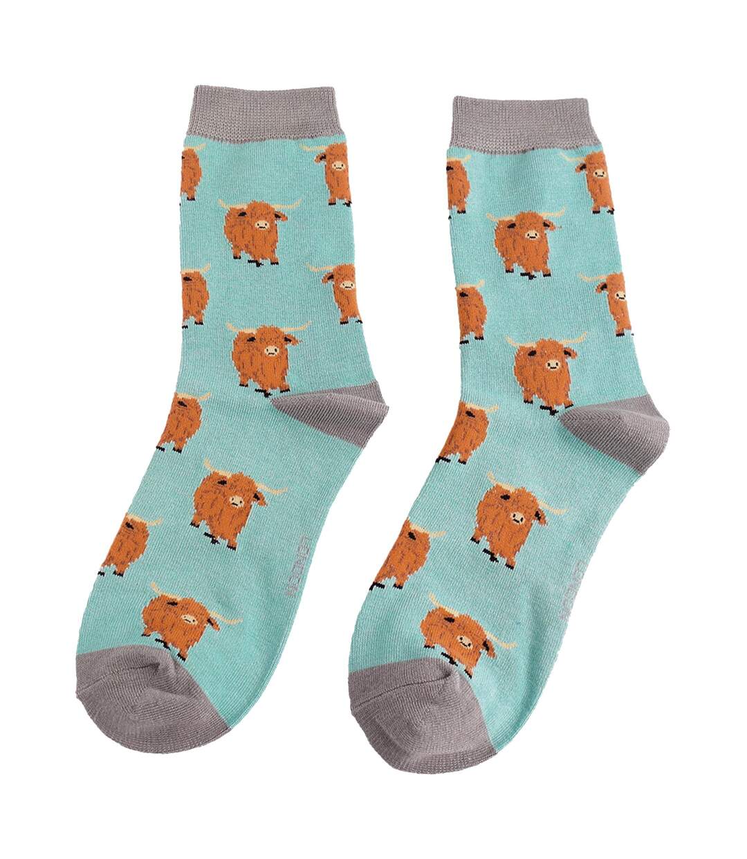 Chaussettes de vache Highland pour dames | Chaussettes fantaisie en bambou-3