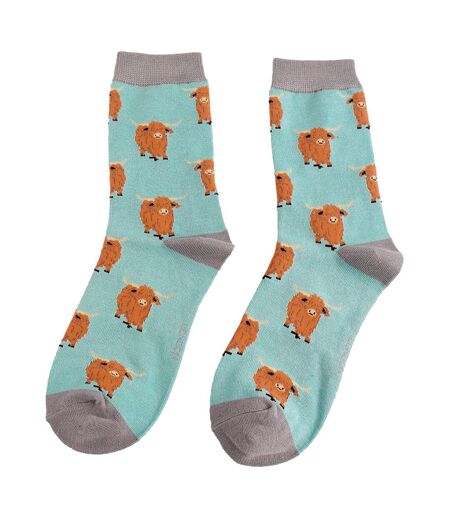 Chaussettes de vache Highland pour dames | Chaussettes fantaisie en bambou