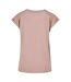 T-shirt Femme Rose Pâle Build Your Brand-2