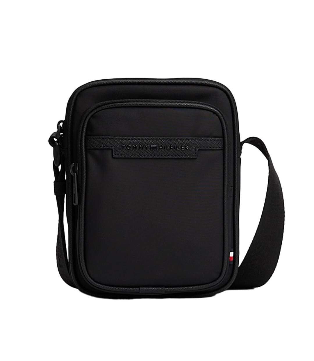 Sacoche noir tommy hilfiger repreve mini repo-1