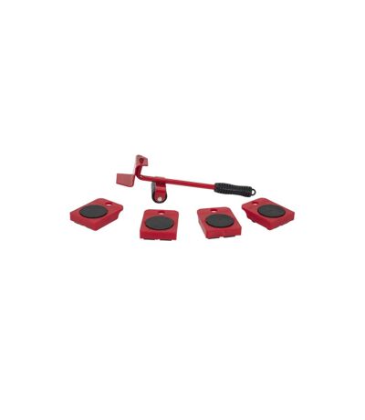 Kit de Déplacement Mobilier 5 Pièces 35cm Rouge